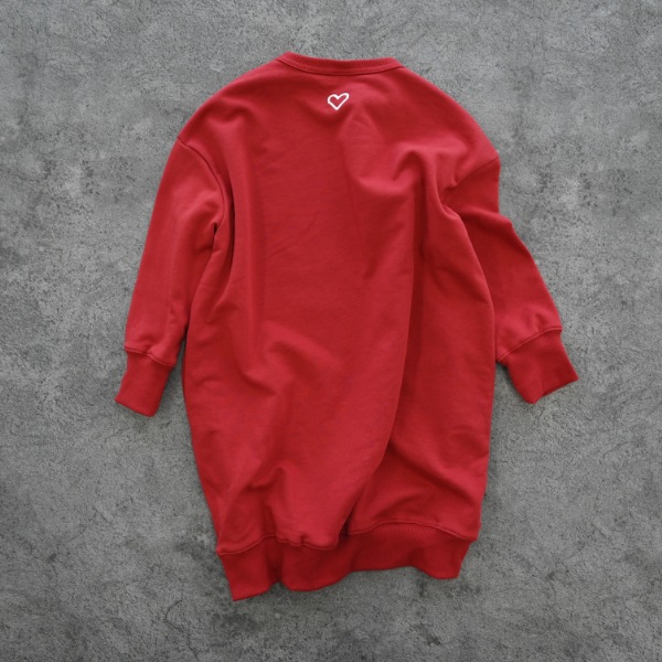 【25FW】DREAMY スウェットワンピース / レッド