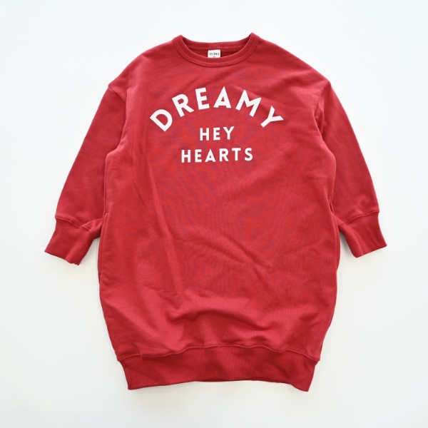 【25FW】DREAMY スウェットワンピース / レッド