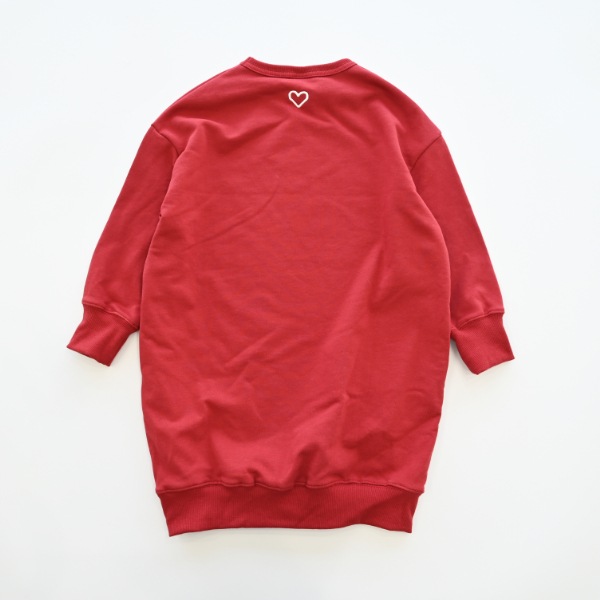 【25FW】DREAMY スウェットワンピース / レッド
