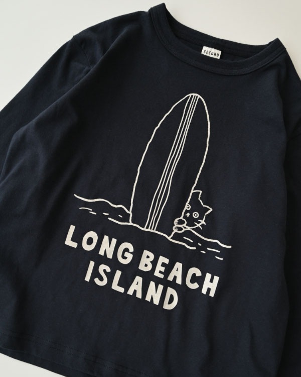 【セカンド】LONG BEACHロングＴシャツ / ネイビー