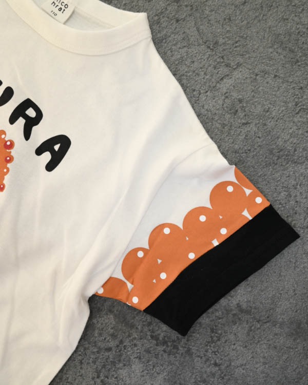 【ニコフラート】いくらづくし Tシャツ / オフホワイト