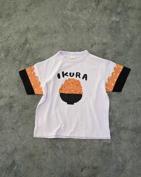 【ニコフラート】いくらづくし Tシャツ / オフホワイト