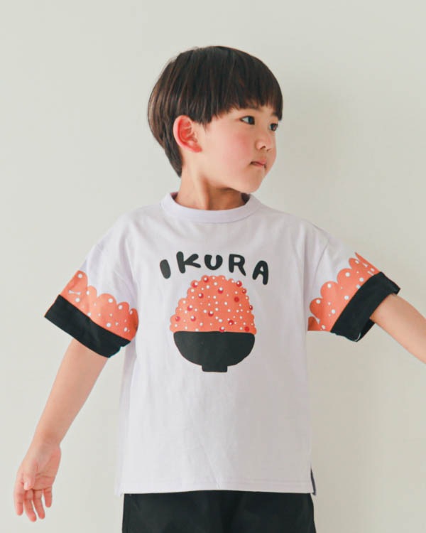 【ニコフラート】いくらづくし Tシャツ / オフホワイト
