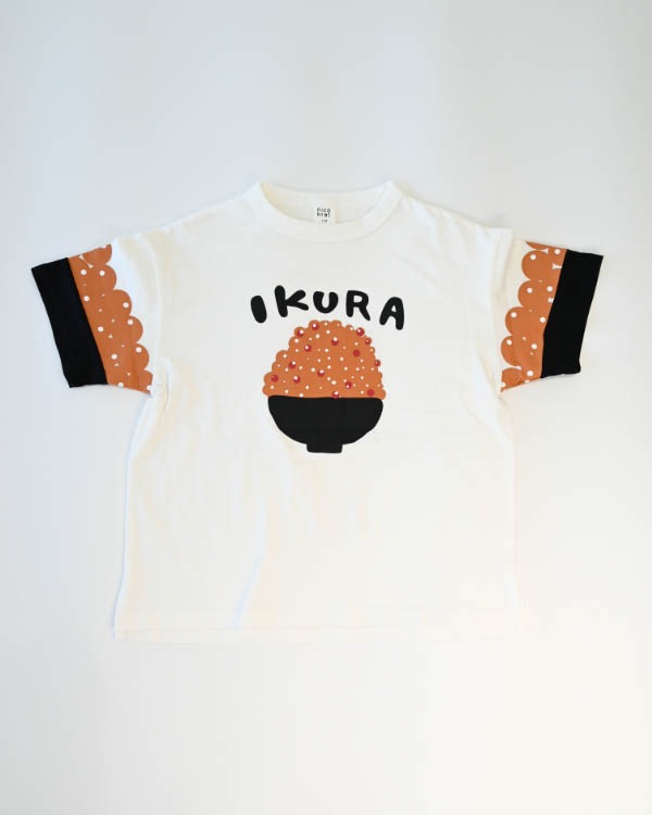 【ニコフラート】いくらづくし Tシャツ / オフホワイト