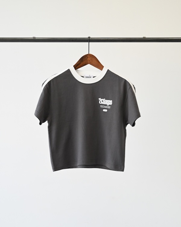 【ジェネレーター】GAME CHANGER Tシャツ / チャコールグレー