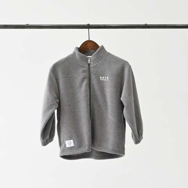 【25FW】フリーススタンドカラーJK / 杢グレー