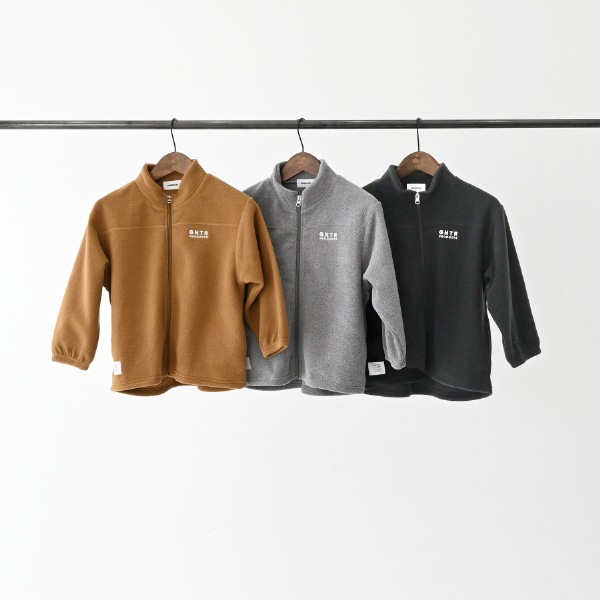 【25FW】フリーススタンドカラーJK / 杢グレー