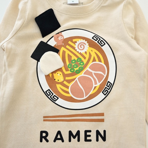 【25FW】ラーメン ロングＴシャツ / アイボリー