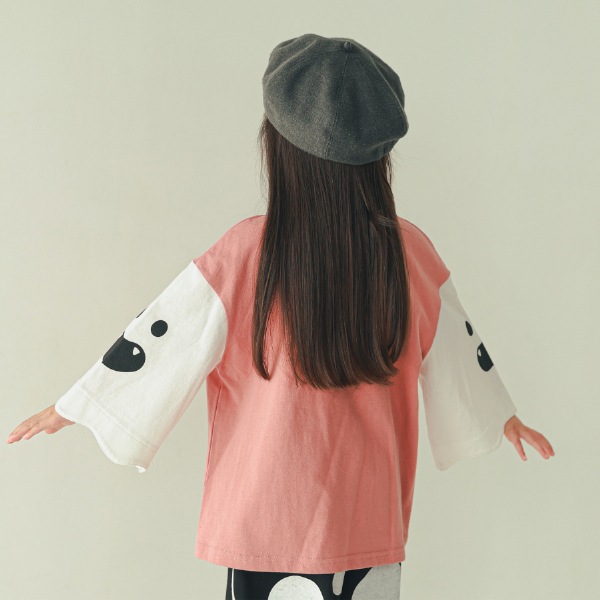 【25FW】おばけ袖 ロングＴシャツ / カメオブラウン