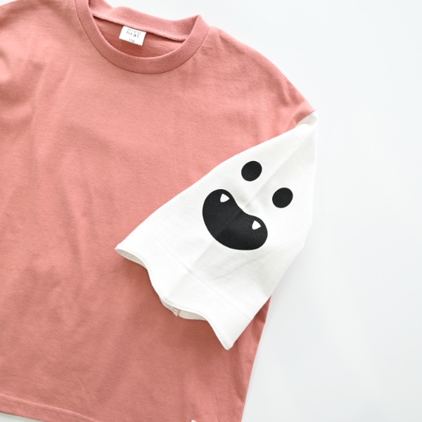 【25FW】おばけ袖 ロングＴシャツ / カメオブラウン
