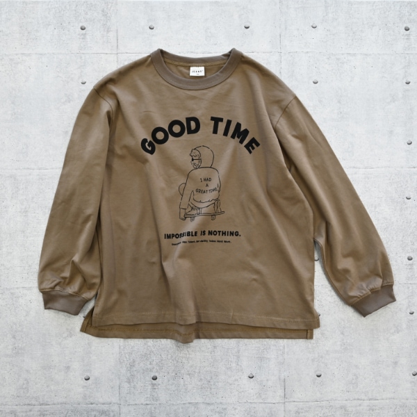 【25FW】GOOD TIME ロングTシャツ / ベージュ