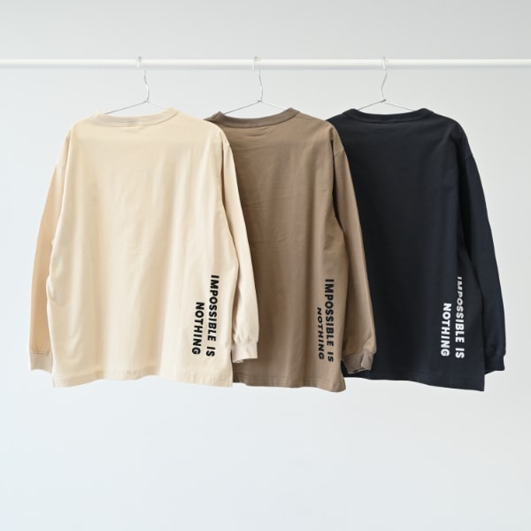 【25FW】GOOD TIME ロングTシャツ / ベージュ