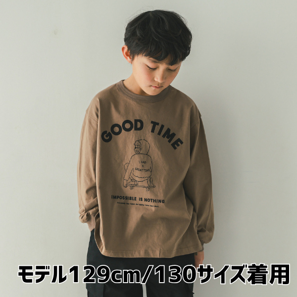 【25FW】GOOD TIME ロングTシャツ / ベージュ