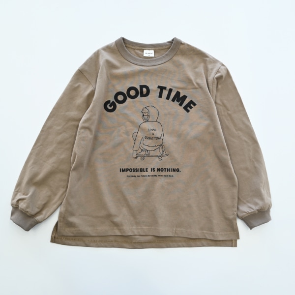 【25FW】GOOD TIME ロングTシャツ / ベージュ