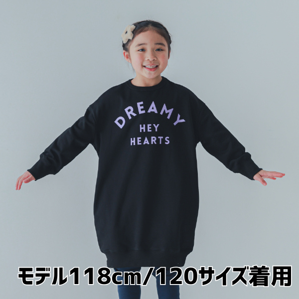 【25FW】DREAMY スウェットワンピース / ブラック