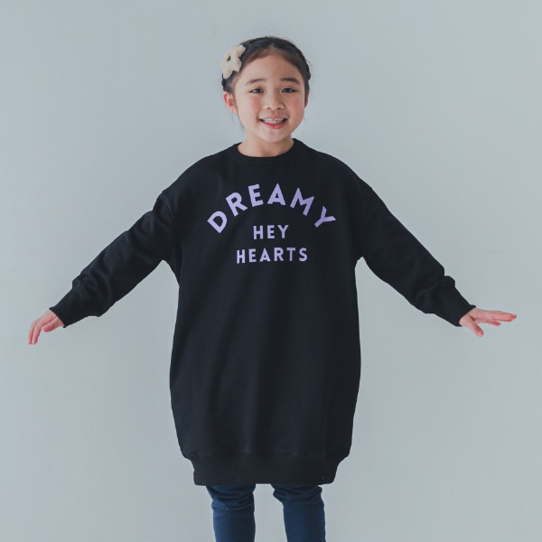 【25FW】DREAMY スウェットワンピース / ブラック