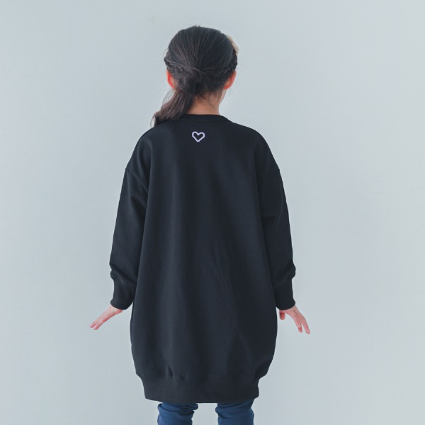 【25FW】DREAMY スウェットワンピース / ブラック