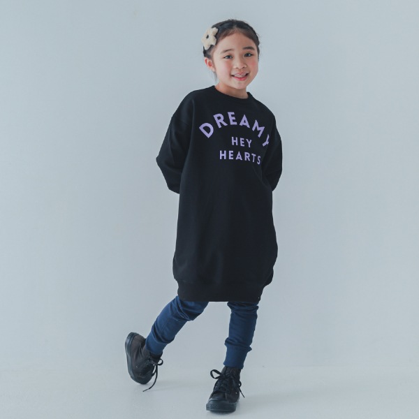 【25FW】DREAMY スウェットワンピース / ブラック