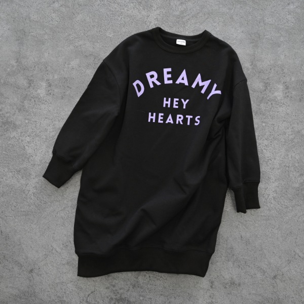 【25FW】DREAMY スウェットワンピース / ブラック
