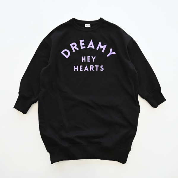 【25FW】DREAMY スウェットワンピース / ブラック