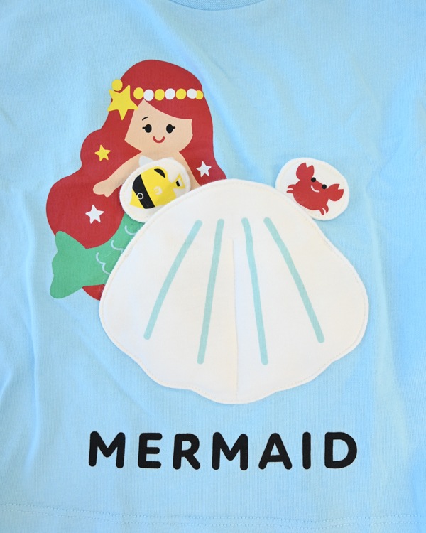 【チークルーム】マーメイド Tシャツ / サックス
