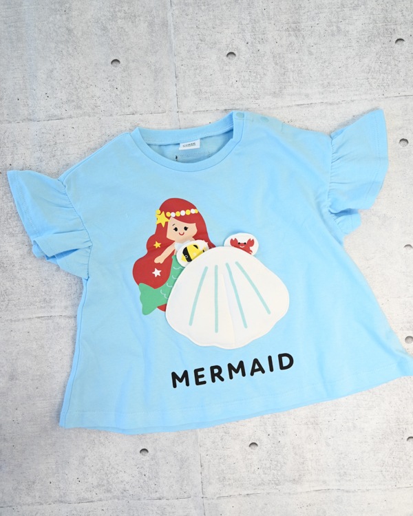【チークルーム】マーメイド Tシャツ / サックス