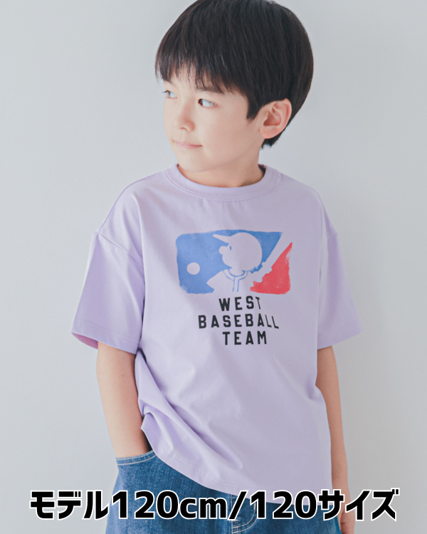 【セカンド】BASEBALL TEAM Tシャツ / パープル