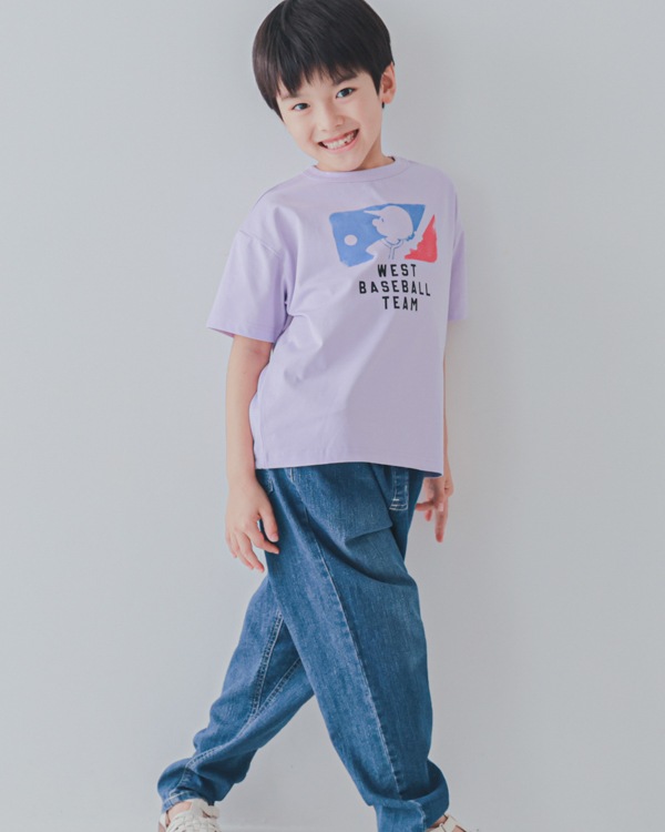 【セカンド】BASEBALL TEAM Tシャツ / パープル