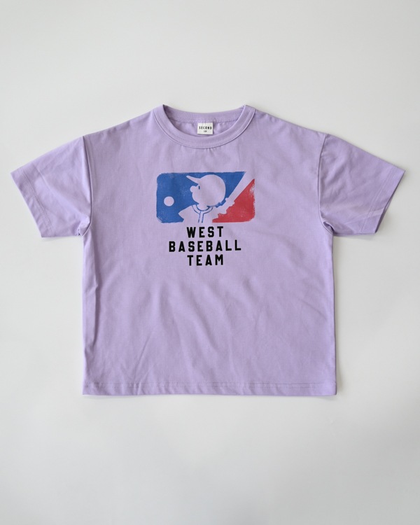 【セカンド】BASEBALL TEAM Tシャツ / パープル
