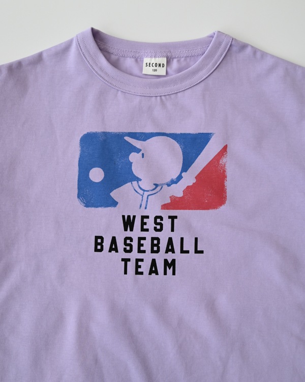 【セカンド】BASEBALL TEAM Tシャツ / パープル