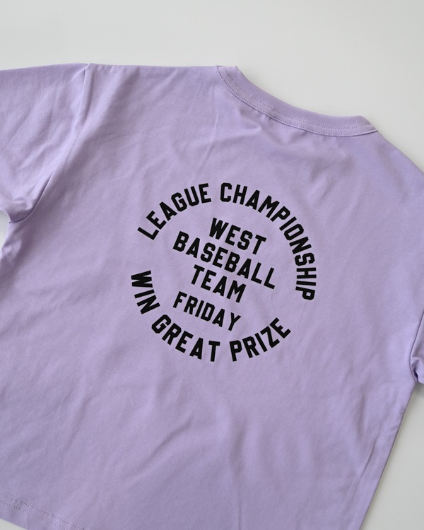【セカンド】BASEBALL TEAM Tシャツ / パープル