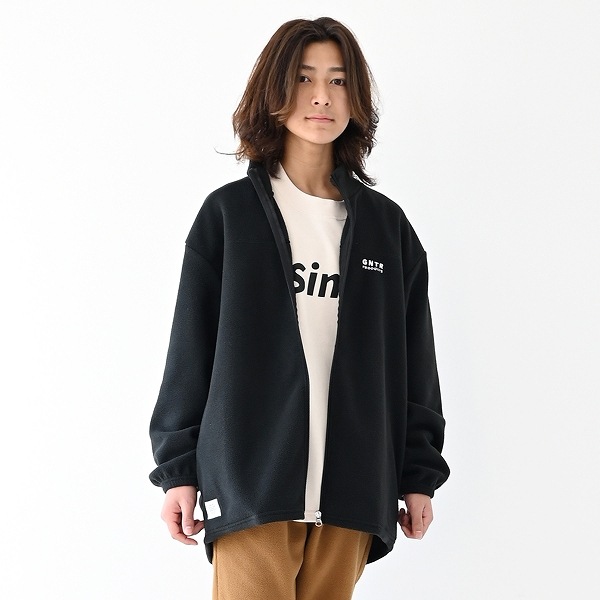 【25FW】フリーススタンドカラーJK / ブラック
