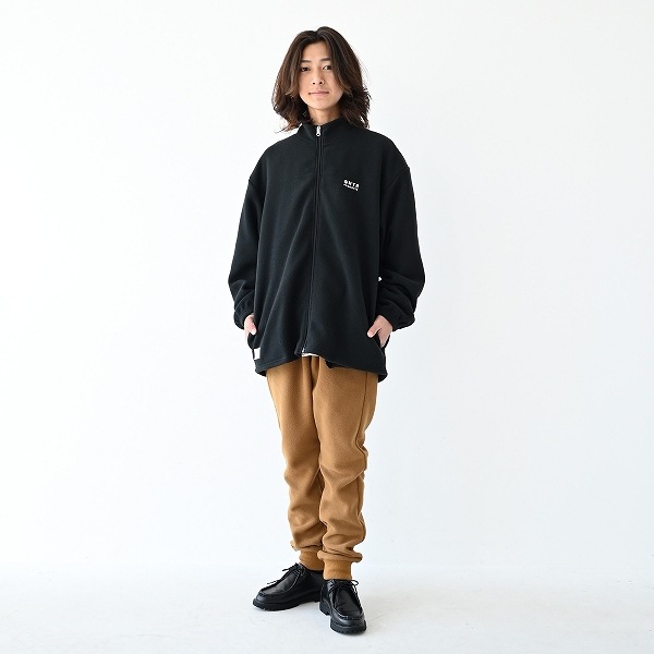 【25FW】フリーススタンドカラーJK / ブラック