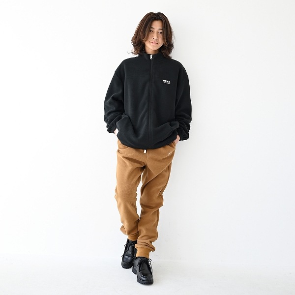 【25FW】フリーススタンドカラーJK / ブラック
