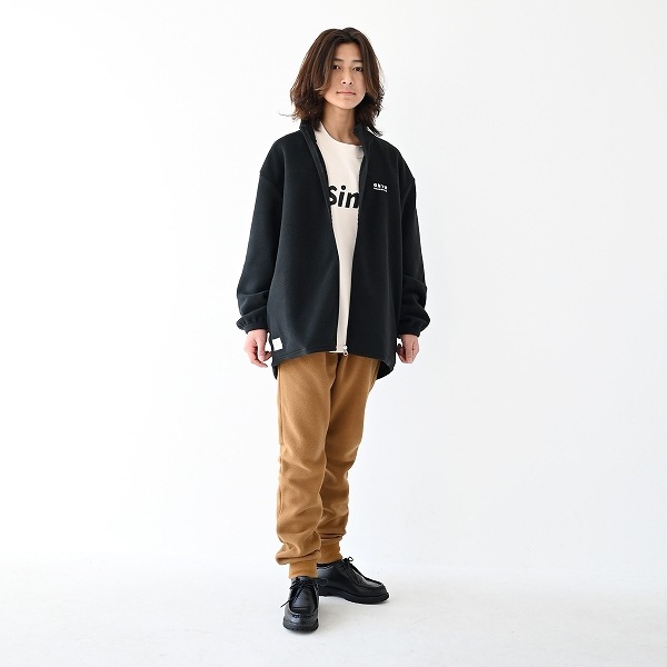 【25FW】フリーススタンドカラーJK / ブラック