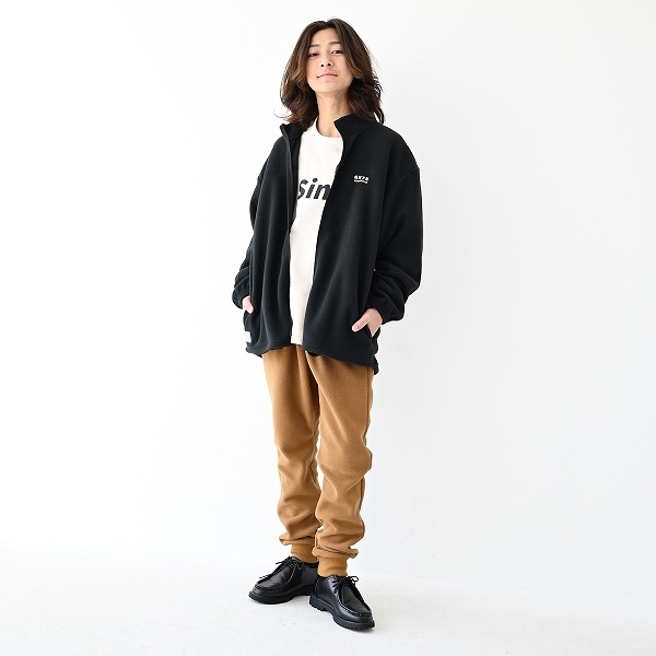【25FW】フリーススタンドカラーJK / ブラック
