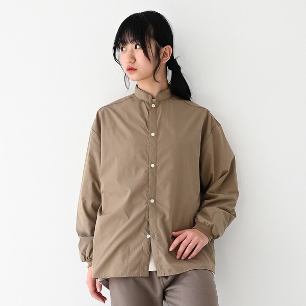 【25FW】マオカラーシャツ / グレージュ