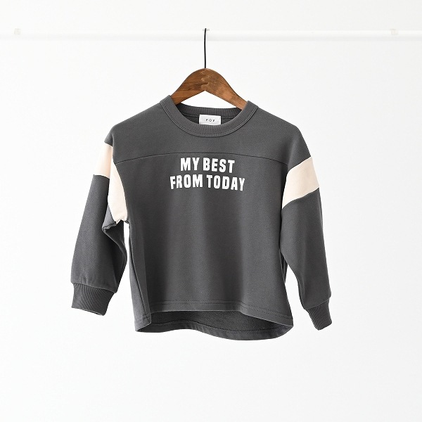 【25FW】フットボールトレーナー / チャコールグレー