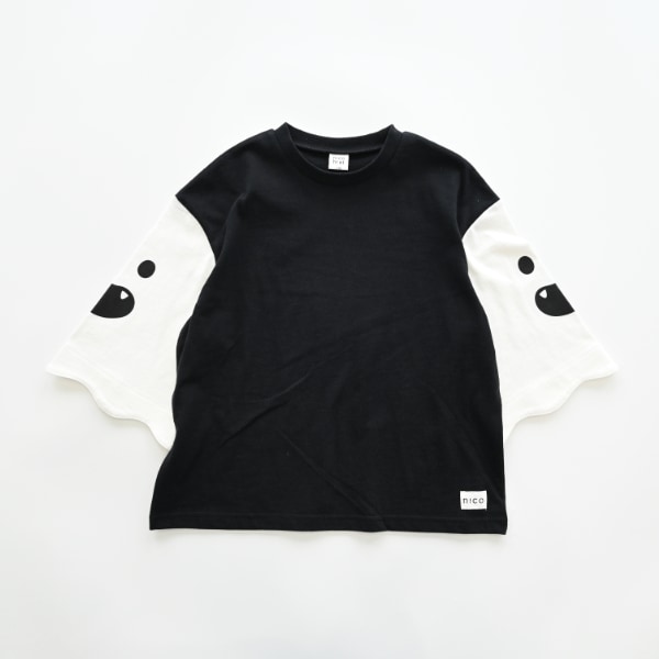 【25FW】おばけ袖 ロングＴシャツ / ブラック