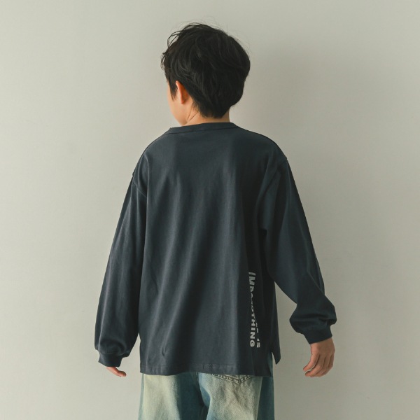 【25FW】GOOD TIME ロングＴシャツ / チャコールグレー
