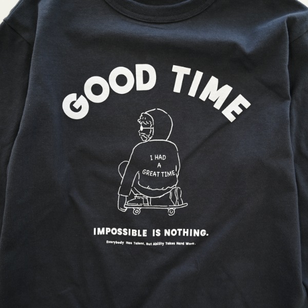 【25FW】GOOD TIME ロングＴシャツ / チャコールグレー