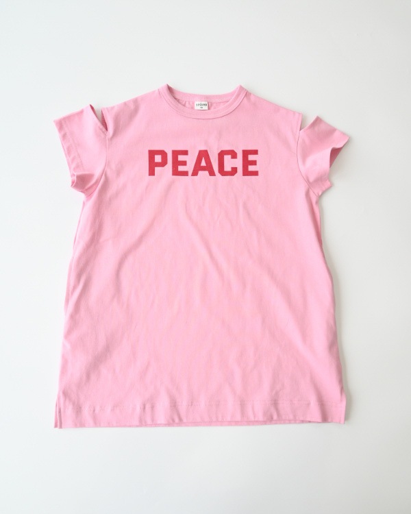 【セカンド】PEACE肩あきワンピース / ピンク