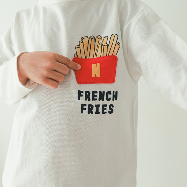 【25FW】ポテトポケット ロングTシャツ / オフホワイト