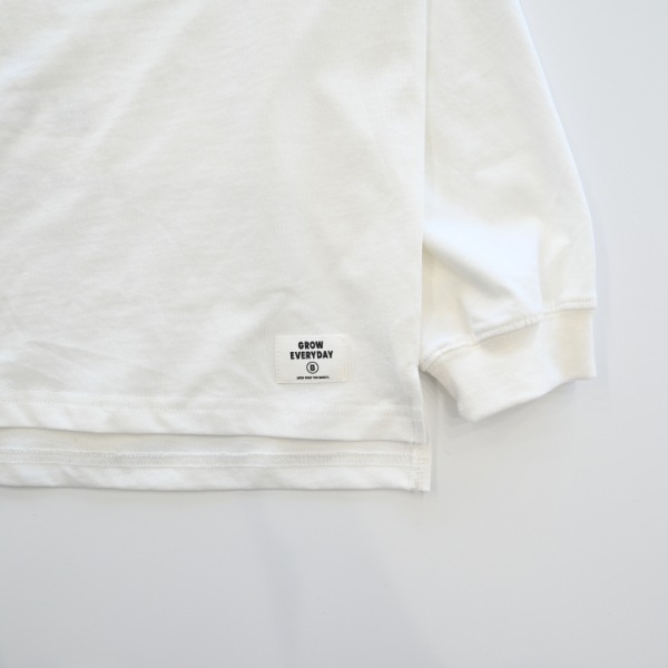 【25FW】GROWS ロングＴシャツ / オフホワイト