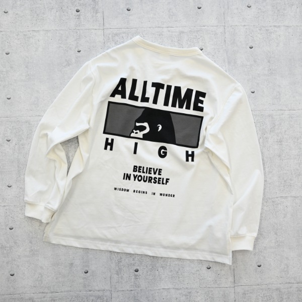 【25FW】GROWS ロングＴシャツ / オフホワイト