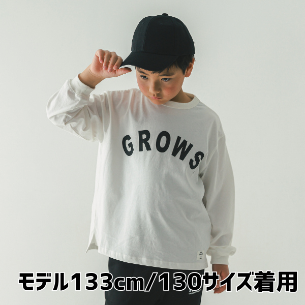 【25FW】GROWS ロングＴシャツ / オフホワイト