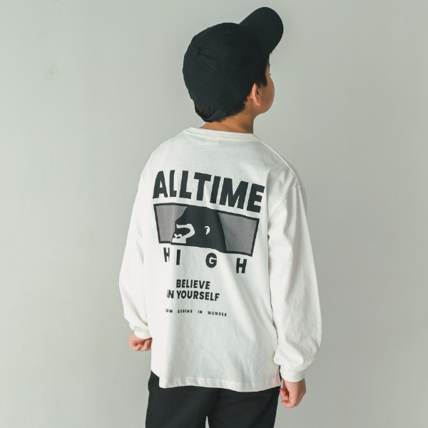 【25FW】GROWS ロングＴシャツ / オフホワイト