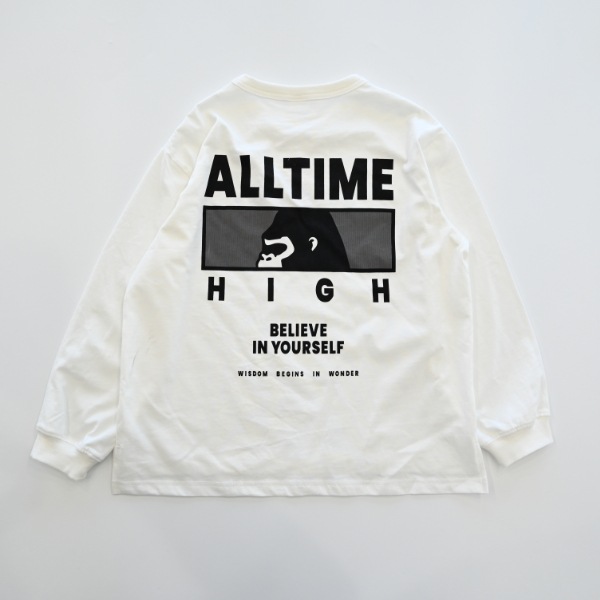 【25FW】GROWS ロングＴシャツ / オフホワイト