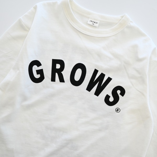 【25FW】GROWS ロングＴシャツ / オフホワイト