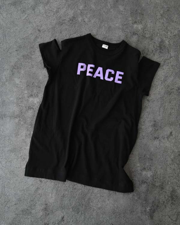 【26PS】PEACE肩あきワンピース / ブラック